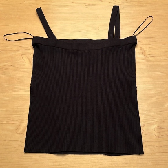 Cache Black Sweater Tube Top w/ Removable Straps Sz M - Picture 8 of 14